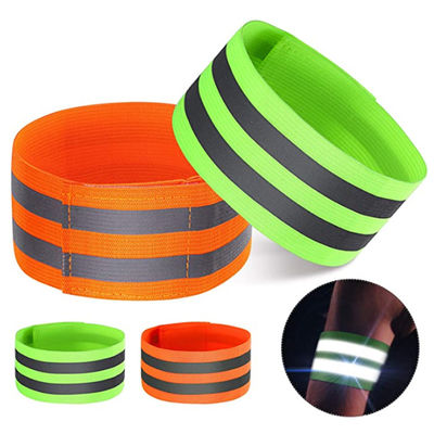Τρέχοντας αντανακλαστικός Armbands ασφάλειας πορτοκαλής καρπός βραχιόνων λουριών ταινιών ανακλαστήρων ασφάλειας εργαλείων