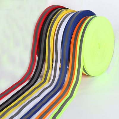 Σωληνοειδή αντανακλαστικά υφαμένα Webbing αντανακλαστικά πράσινα λωρίδες ζωνών λουριών