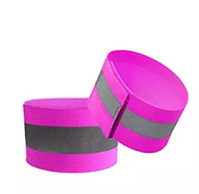Αντανακλαστικά Armbands συνήθειας για τις πράσινες διευθετήσιμες λουρίδες ελαστικό Jogging δρομέων ανακύκλωσης περπατήματος