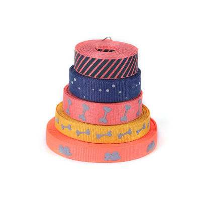 Jacquard πολυεστέρα συνήθειας ελαστικό Webbing λουρί σκυλιών ταινιών ελαστικό ντυμένο πολυπροπυλένιο