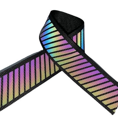 Η ζωηρόχρωμη αντανακλαστική Webbing ουράνιων τόξων έδρα έπλεξε τον αδιάβροχο ρόλο 50yards