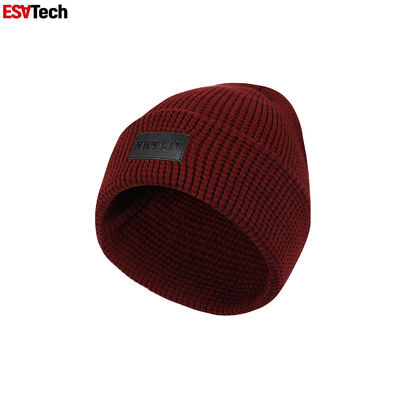 Πορτοκαλής αντανακλαστικός πλέκει Beanie τις τρέχοντας γυναίκες μαλλιού ψαράδων θερμές ραβδωτές βαριεστημένες μερινός