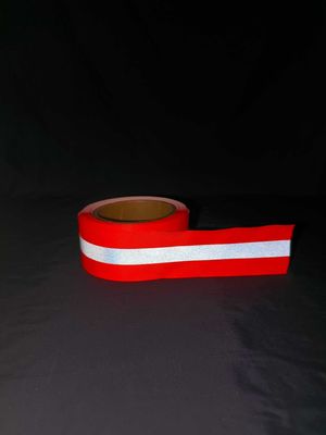 Webbing πλάτους 15mm 20mm 25mm αντανακλαστική νάυλον λουρίδα 100m ταινιών υφάσματος μήκος