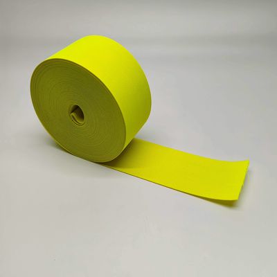 Συνήθειας μόδας αντανακλαστικό Webbing της Οξφόρδης λογότυπων ελαστικό κίτρινο για το καπέλο ζωνών φουστών Garmen τσαντών