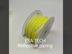 Αντανακλαστικό ύφασμα κυλίνδρους Πολυέστερ ορατότητα με θερμικά ενεργοποιημένη κόλλα