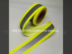 EN471 Αδιάβροχο Φωτιστικό Reflex Zip Ανακλαστικό φερμουάρ από νάιλον για ρούχα
